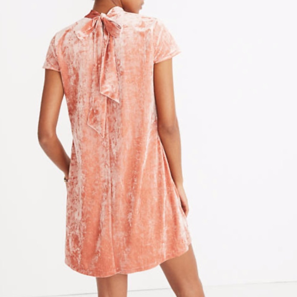 Madewell Velvet High Neck Dress (only worn once) - Picture 4 of 6